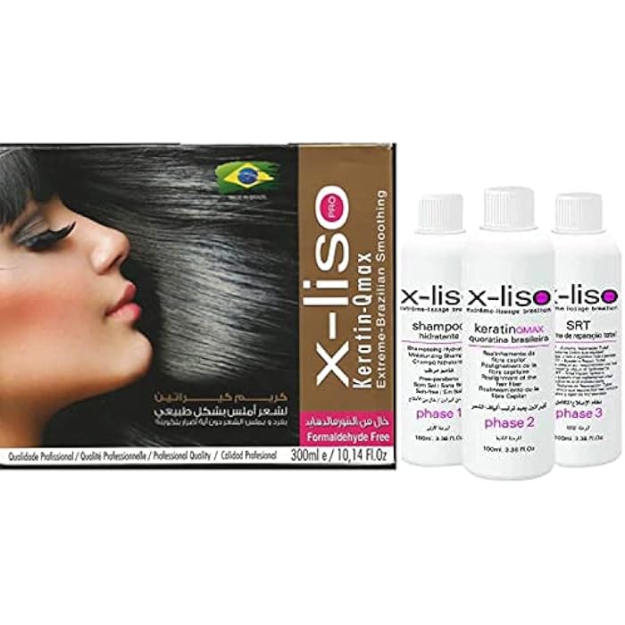 Qmax Brazilian Keratin For Straightening, Softening And Lengthening Hair (Without Formula)